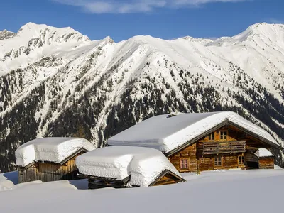 Modereggalm im Winter, Tourenparadies