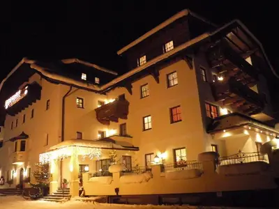 Winterliche Außenbeleuchtung