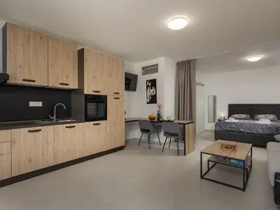 Küche und Essbereich