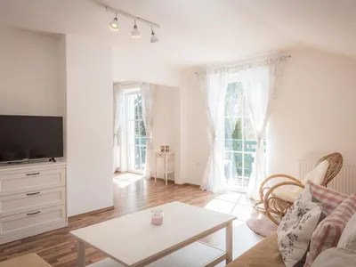 Wohnzimmer im Ferienhaus Weitental