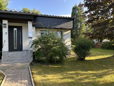 Ferienhaus Eingang in Lichtenberg Bayern am Frankenwaldsee