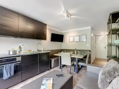 Küche und Essbereich