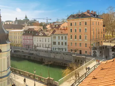 Blick aus der Wohnung