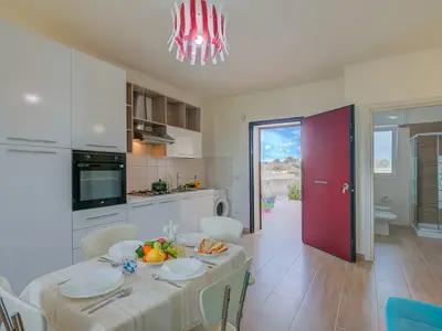 Küche und Essbereich