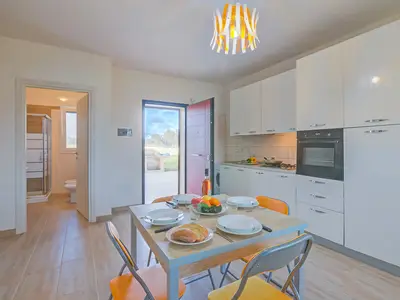 Küche und Essbereich