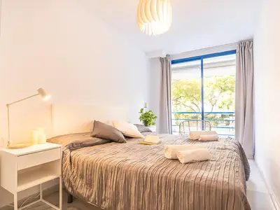 Zweites Schlafzimmer mit 2 Einzelbetten