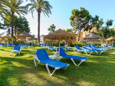 Viele Sonnenbänke zum Genießen und Entspannen