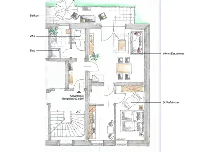 Steinmetz-Haus "Appartement Bergblick" - Plan