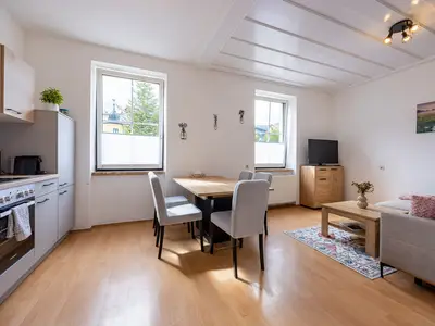 Steinmetz-Haus "Appartement Stadtblick" - Wohnzimmer/Küche