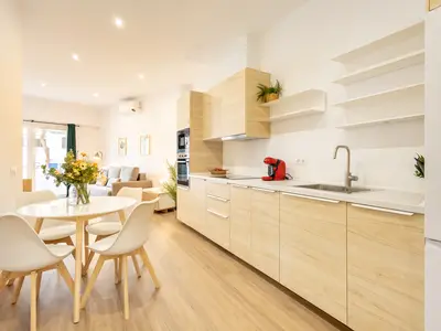 Küche und Essbereich