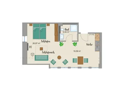 Appartement für 4 Personen in Muhr Am See 8/9