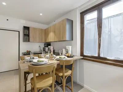 Küche und Essbereich