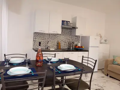 Küche und Essbereich