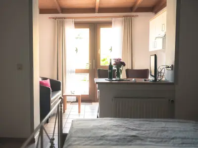Appartement Dornfelder: Blick in den Wohnraum