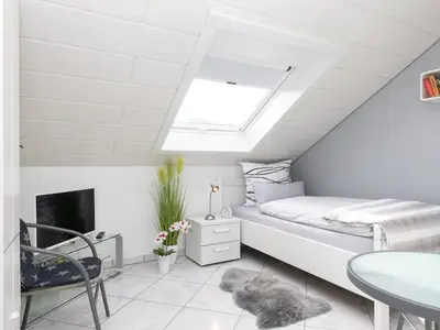 Ferienwohnung Dachgeschoss: Schlafzimmer