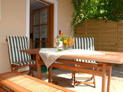 Terrasse Appartement Riesling