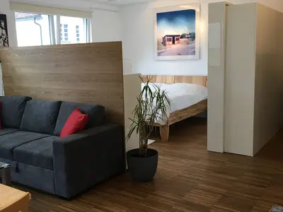 Loft Appartement Wohn / Schlafbereich