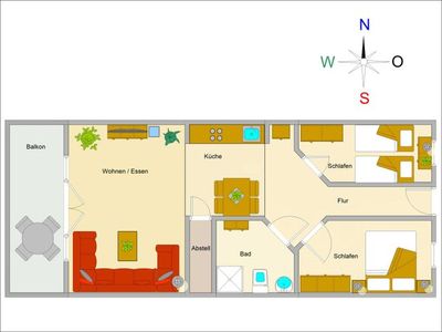 Appartement für 4 Personen (75 m²) in Ostseebad Kühlungsborn 3/10