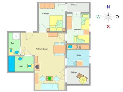 Appartement für 4 Personen (80 m²) in Ostseebad Kühlungsborn 3/10