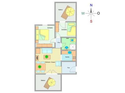 Appartement für 4 Personen (62 m²) in Ostseebad Kühlungsborn 3/10