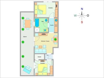 Appartement für 4 Personen (72 m²) in Ostseebad Kühlungsborn 3/10