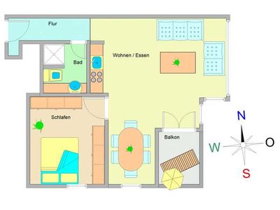 Appartement für 4 Personen (52 m²) in Ostseebad Kühlungsborn 3/10