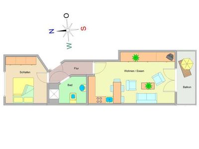 Appartement für 2 Personen (48 m²) in Ostseebad Kühlungsborn 3/10