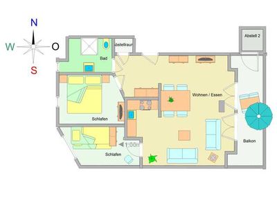 Appartement für 4 Personen (55 m²) in Ostseebad Kühlungsborn 3/10