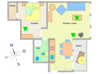 Appartement für 3 Personen (50 m²) in Ostseebad Kühlungsborn 3/10