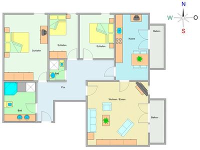 Appartement für 6 Personen (100 m²) in Ostseebad Kühlungsborn 3/10