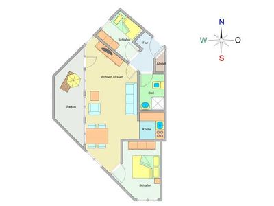 Appartement für 3 Personen (55 m²) in Ostseebad Kühlungsborn 3/10