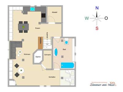 Appartement für 2 Personen (48 m²) in Ostseebad Kühlungsborn 3/10