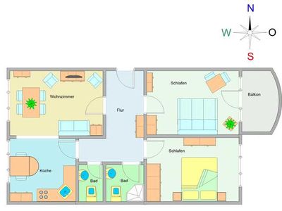 Appartement für 4 Personen (80 m²) in Ostseebad Kühlungsborn 3/10