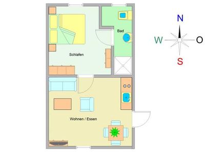 Appartement für 4 Personen (40 m²) in Ostseebad Kühlungsborn 3/10