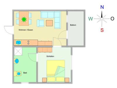 Appartement für 4 Personen (45 m²) in Ostseebad Kühlungsborn 3/10