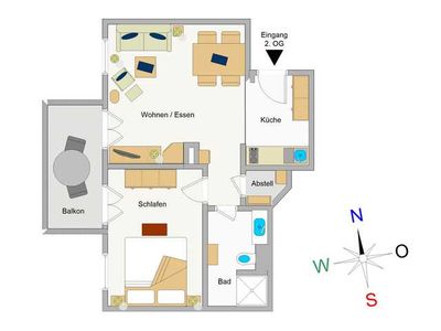 Appartement für 3 Personen (39 m²) in Ostseebad Kühlungsborn 3/10