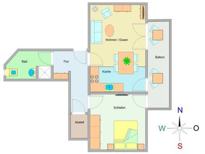 Appartement für 4 Personen (56 m²) in Ostseebad Kühlungsborn 3/10