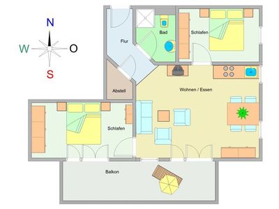 Appartement für 5 Personen (64 m²) in Ostseebad Kühlungsborn 3/10