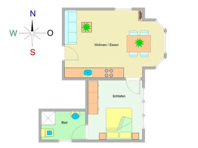 Appartement für 3 Personen (50 m²) in Ostseebad Kühlungsborn 3/10