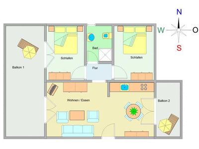 Appartement für 4 Personen (73 m²) in Ostseebad Kühlungsborn 3/10