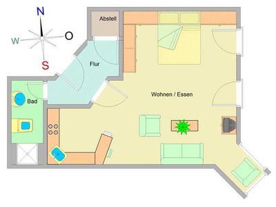 Appartement für 2 Personen (45 m²) in Ostseebad Kühlungsborn 3/10