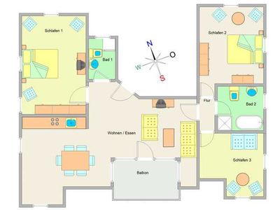 Appartement für 6 Personen (86 m²) in Ostseebad Kühlungsborn 3/10