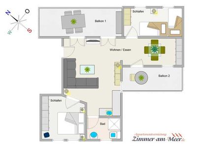 Appartement für 4 Personen (60 m²) in Ostseebad Kühlungsborn 3/10