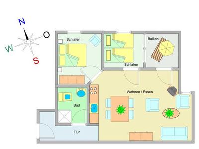 Appartement für 4 Personen (52 m²) in Ostseebad Kühlungsborn 3/10