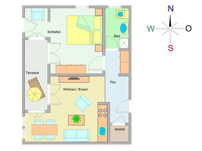 Appartement für 3 Personen (50 m²) in Ostseebad Kühlungsborn 3/10