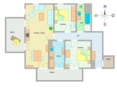 Appartement für 4 Personen (95 m²) in Ostseebad Kühlungsborn 3/10