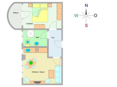 Appartement für 4 Personen (50 m²) in Ostseebad Kühlungsborn 2/10