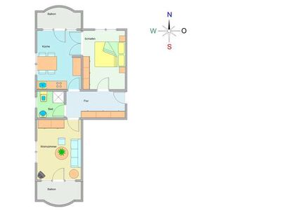 Appartement für 4 Personen (66 m²) in Ostseebad Kühlungsborn 3/10