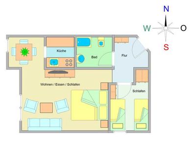 Appartement für 4 Personen (50 m²) in Ostseebad Kühlungsborn 3/10