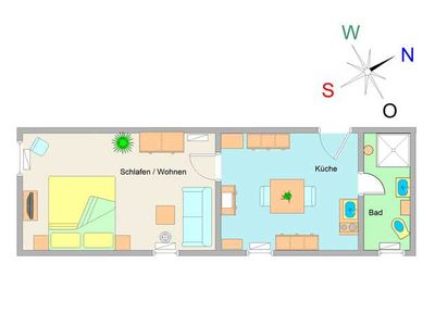 Appartement für 2 Personen (35 m²) in Ostseebad Kühlungsborn 3/8